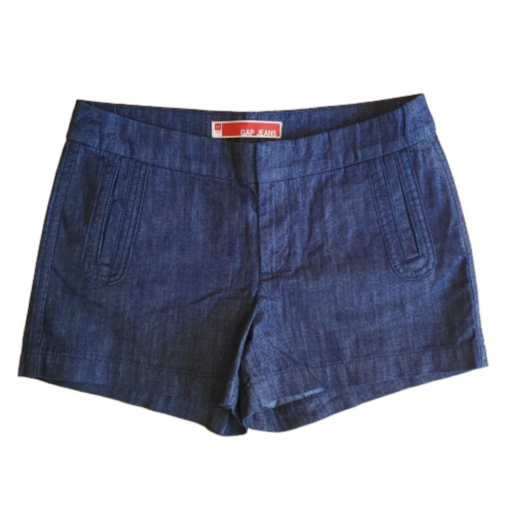 GAP Factory Dark Wash Cotton Jean Shorts Blue Women's Size 6
